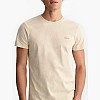Men T-Shirts Con.Trast Beige Cotton GANT