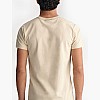 Men T-Shirts Con.Trast Beige Cotton GANT