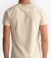 Men T-Shirts Con.Trast Beige Cotton GANT