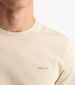 Men T-Shirts Con.Trast Beige Cotton GANT