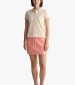 Women T-Shirts - Tops Contrast.Collar Beige Cotton GANT