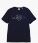 Men T-Shirts Gnt.Ss DarkBlue Cotton GANT
