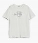 Men T-Shirts Gnt.Ss White Cotton GANT