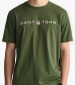 Men T-Shirts Graphic.Ss Green Cotton GANT