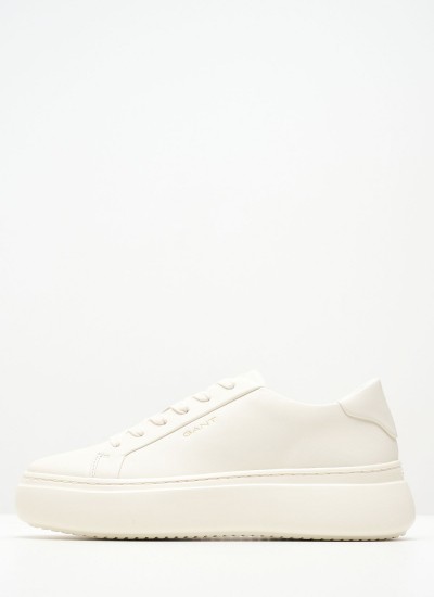 Women Casual Shoes Jennise White Leather GANT