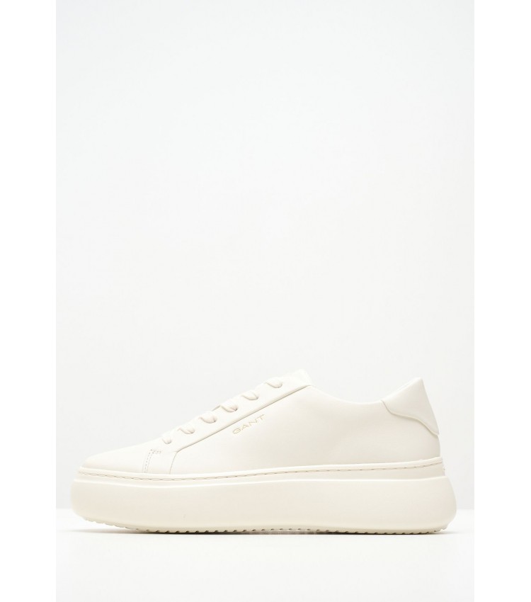 Women Casual Shoes Jennise White Leather GANT