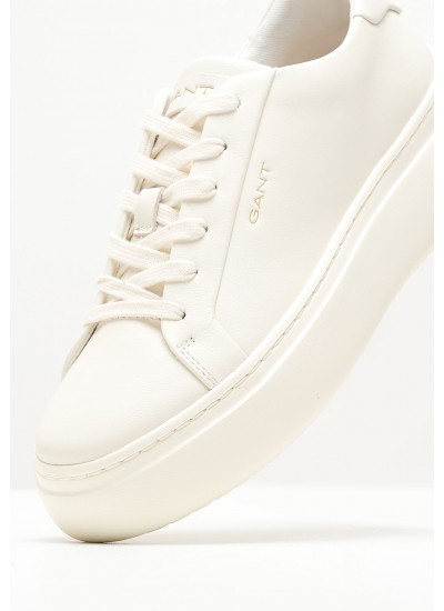 Women Casual Shoes Jennise White Leather GANT
