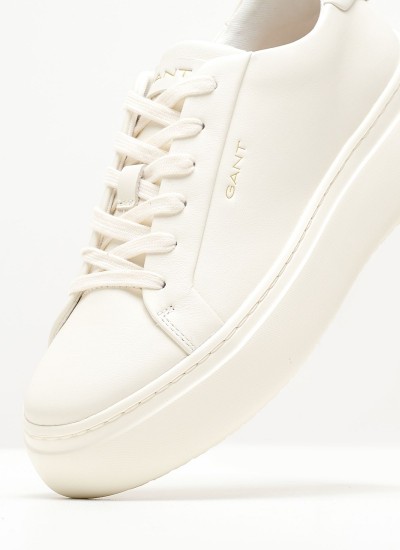 Women Casual Shoes Jennise White Leather GANT