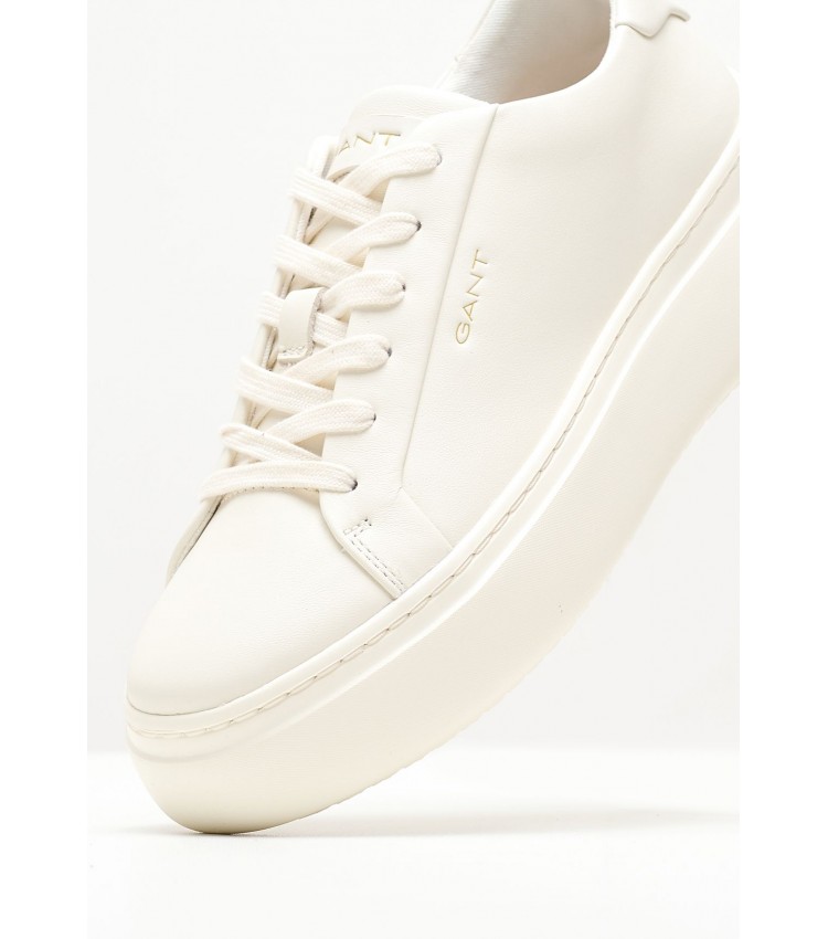 Women Casual Shoes Jennise White Leather GANT