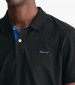 Men T-Shirts Reg.Contrast Black Cotton GANT