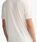 Men T-Shirts Reg.Emb White Cotton GANT