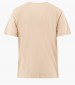 Women T-Shirts - Tops Reg.Printed Beige Cotton GANT