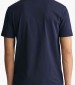 Men T-Shirts Reg.Shield DarkBlue Cotton GANT