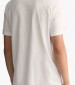 Men T-Shirts Reg.Shield White Cotton GANT