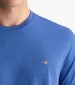 Men T-Shirts Reg.Ss2 Blue Cotton GANT