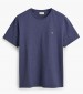 Men T-Shirts Reg.Ss Blue Cotton GANT