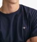 Men T-Shirts Reg.Ss DarkBlue Cotton GANT