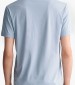 Men T-Shirts Reg.Ss LightBlue Cotton GANT