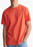Men T-Shirts Reg.Ss Orange Cotton GANT