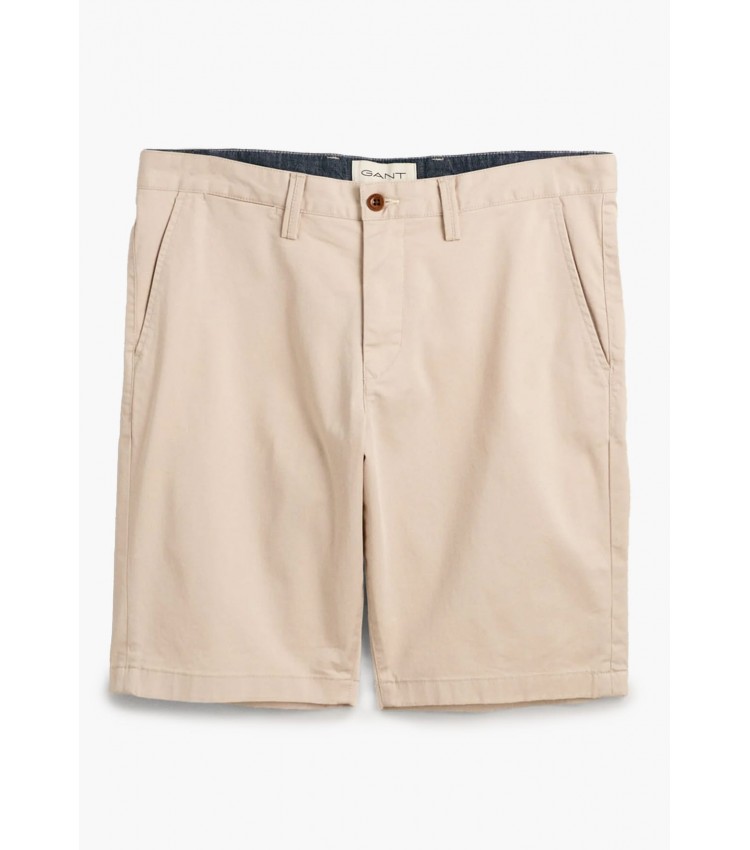 Men Vermouth Relaxed.Shorts Beige Cotton GANT