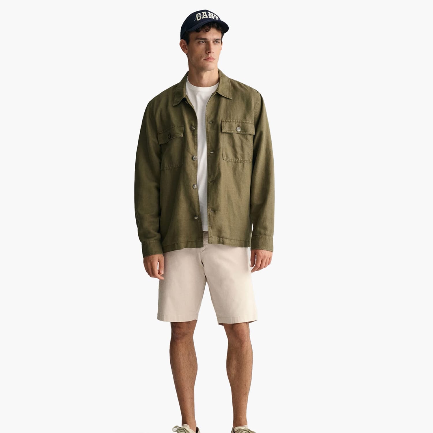 Men Vermouth Relaxed.Shorts Beige Cotton GANT Men Vermouth Relaxed.Shorts Beige Cotton GANT