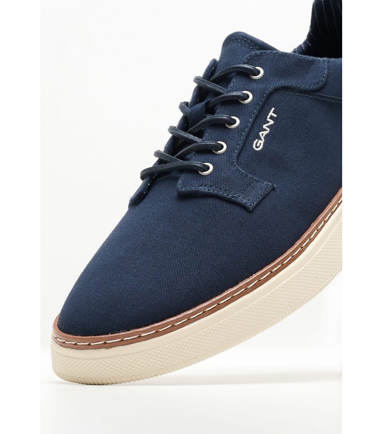 Men Casual Shoes San.Prep Blue Fabric GANT