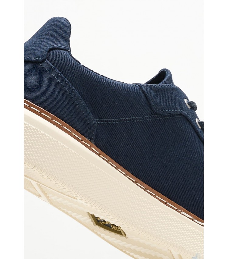 Men Casual Shoes San.Prep Blue Fabric GANT