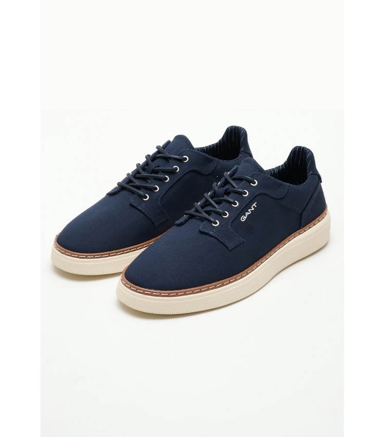 Men Casual Shoes San.Prep Blue Fabric GANT