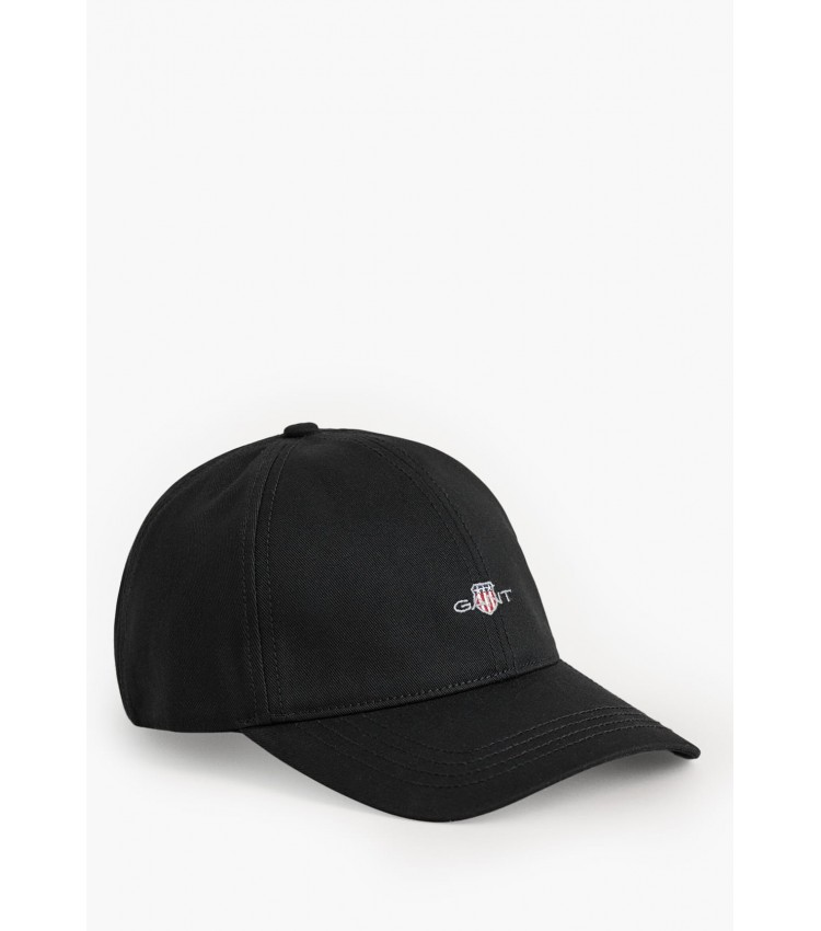 Men's Caps Shield.Cap Black Cotton GANT