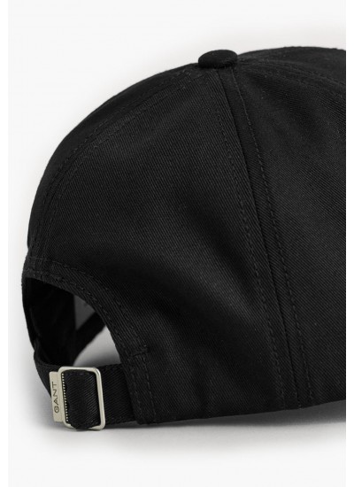 Men's Caps Shield.Cap Black Cotton GANT