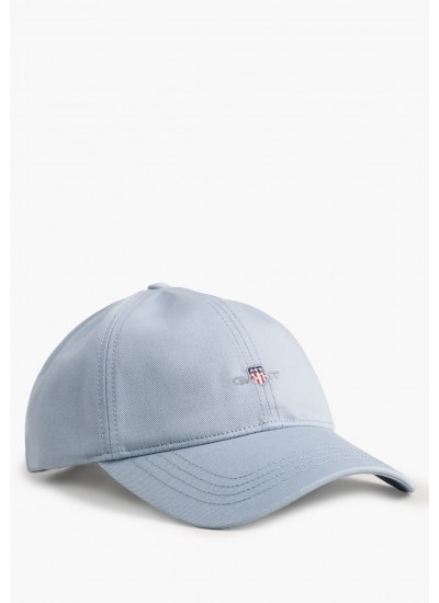 Men's Caps Shield.Cap Blue Cotton GANT