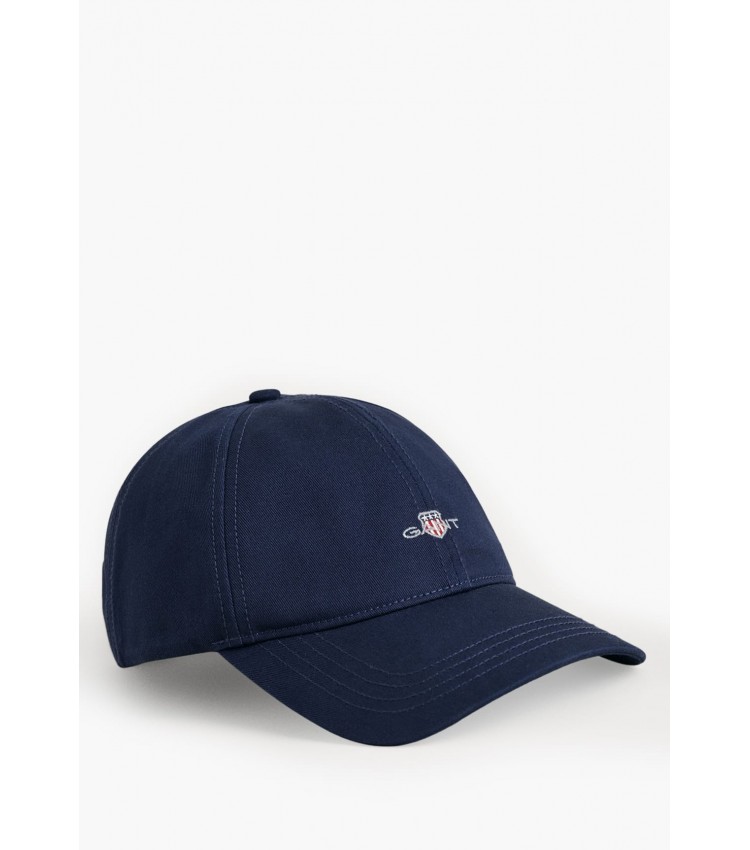 Men's Caps Shield.Cap DarkBlue Cotton GANT