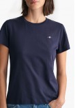 Women T-Shirts - Tops Shield.Rs DarkBlue Cotton GANT