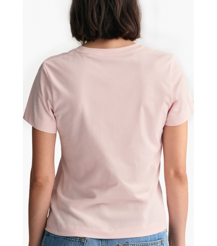 Γυναικείες Μπλούζες - Τοπ Shield.Rs Ροζ Βαμβάκι GANT