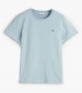 Women T-Shirts - Tops Shield.Rs LightBlue Cotton GANT