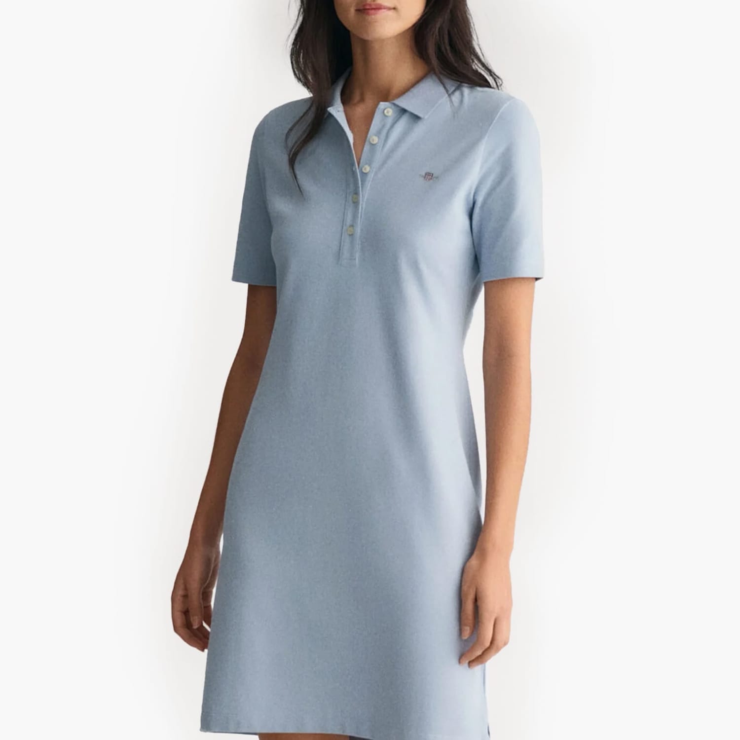 Γυναικεία Φορέματα - Ολόσωμες Φόρμες Ss.Dress Μπλέ Ανοιχτό Βαμβάκι GANT