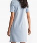 Women Dresses - Bodysuits Ss.Dress LightBlue Cotton GANT