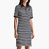 Γυναικεία Φορέματα - Ολόσωμες Φόρμες Striped.Dress Σκούρο Μπλε Βαμβάκι GANT Φορέματα - Ολόσωμες Φόρμες Gant Striped.Dress-DarkBlue