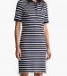 Women Dresses - Bodysuits Striped.Dress DarkBlue Cotton GANT