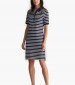 Women Dresses - Bodysuits Striped.Dress DarkBlue Cotton GANT