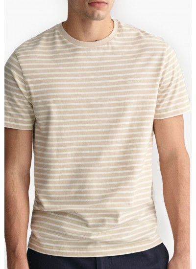 Men T-Shirts TH6709 Grey Cotton Lacoste
