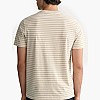 Ανδρικές Μπλούζες Striped.Shirt Μπεζ Βαμβάκι GANT