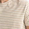 Ανδρικές Μπλούζες Striped.Shirt Μπεζ Βαμβάκι GANT