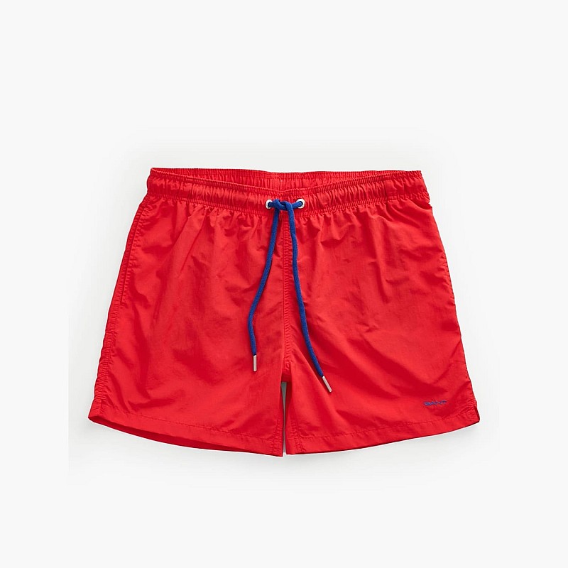 Men Swimsuit Swimshort Red Polyester GANT
