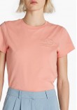 Women T-Shirts - Tops Tonal.Ss Pink Cotton GANT