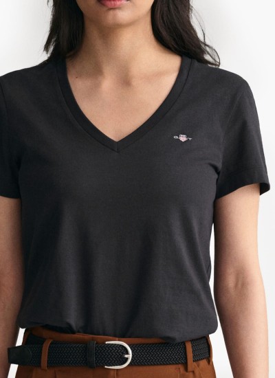 Γυναικείες Μπλούζες - Τοπ Origi.24 Μαύρο Βαμβάκι Guess