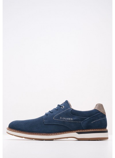 Men Shoes 13200.S Blue Buckskin S.Oliver