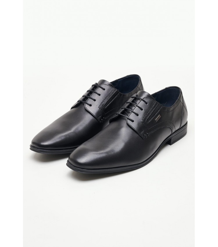 Men Shoes 13210 Black Leather S.Oliver