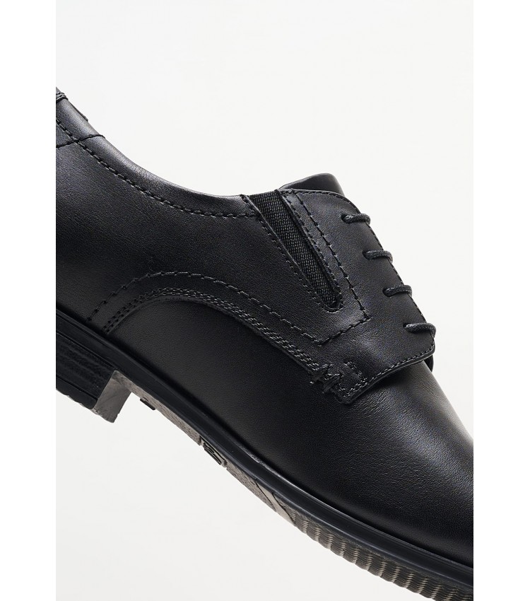 Men Shoes 13210 Black Leather S.Oliver