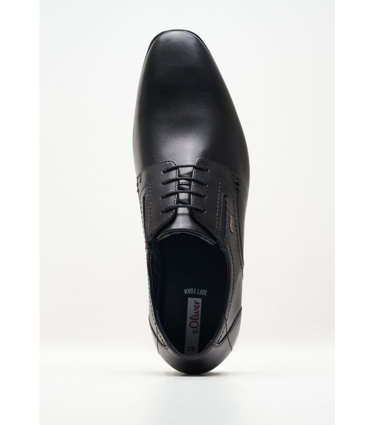 Men Shoes 13210 Black Leather S.Oliver